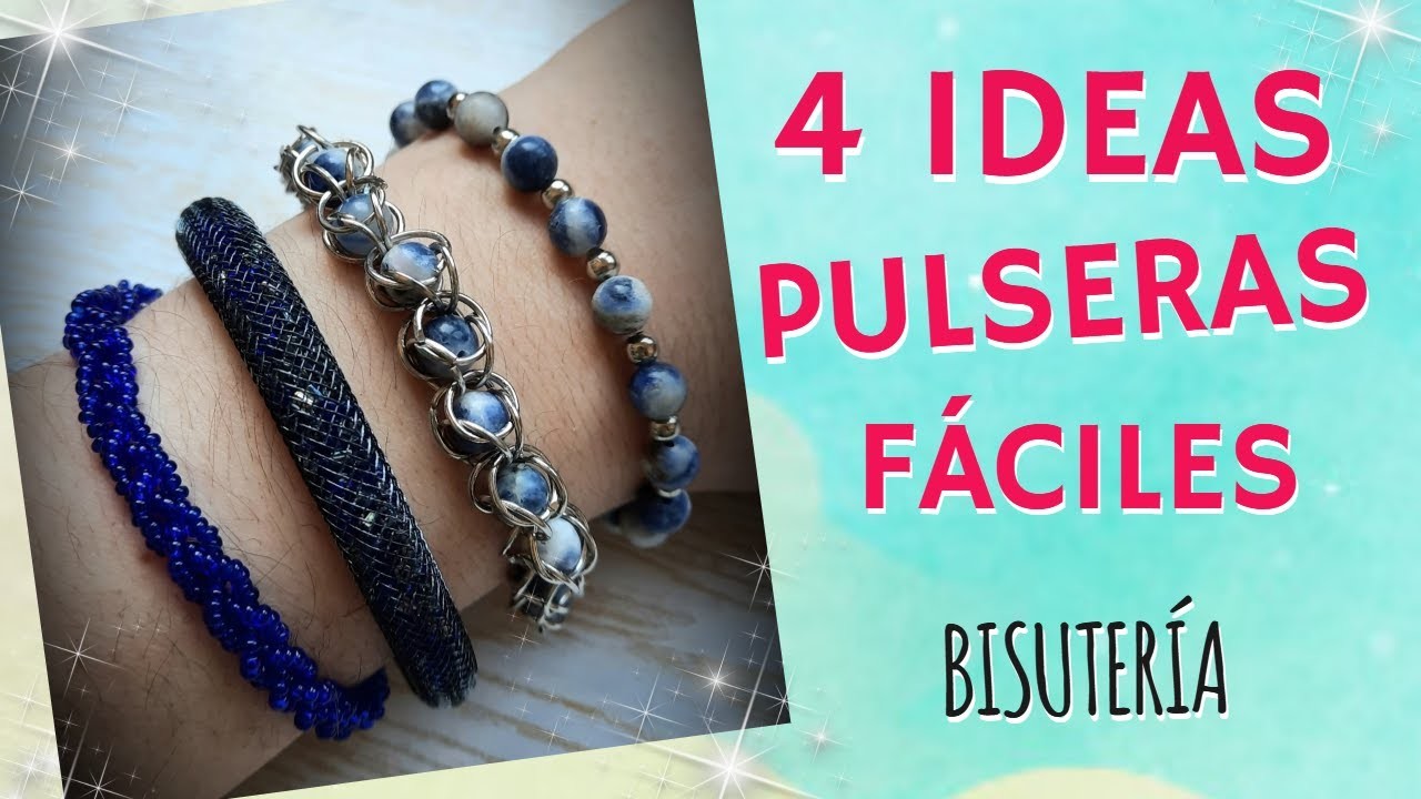 4 IDEAS DE PULSERAS FÁCILES. MATERIAL PANDAHALL SELECTED | Paso a paso