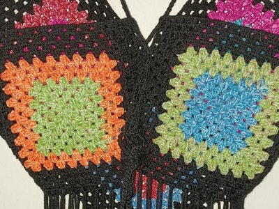 Top tejido a Crochet paso a paso 1.2