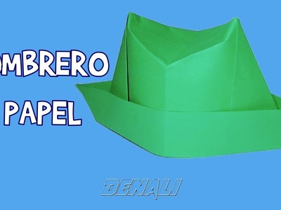 ???? como hacer un sombrero de papel, papiroflexia origami facil | Mi Denali
