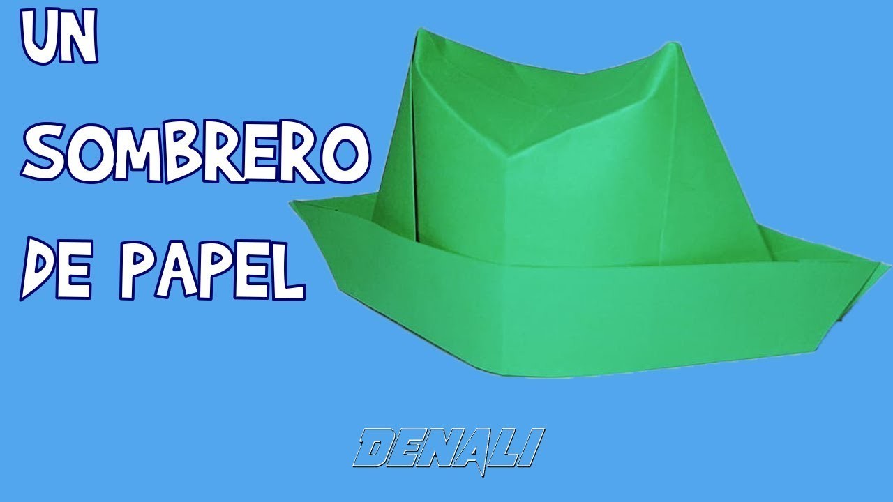 ???? como hacer un sombrero de papel, papiroflexia origami facil | Mi Denali