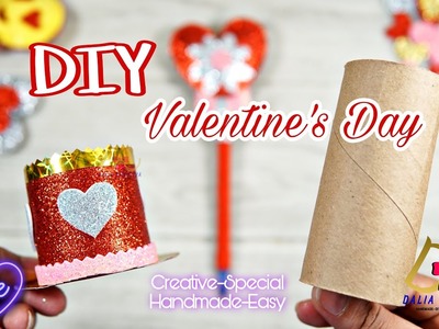 DIY.Valentine's Day Bolígrafo Amor. Gift Tutorial.Glitter Foam #craft #Foamiran #gifts #sanvalentin