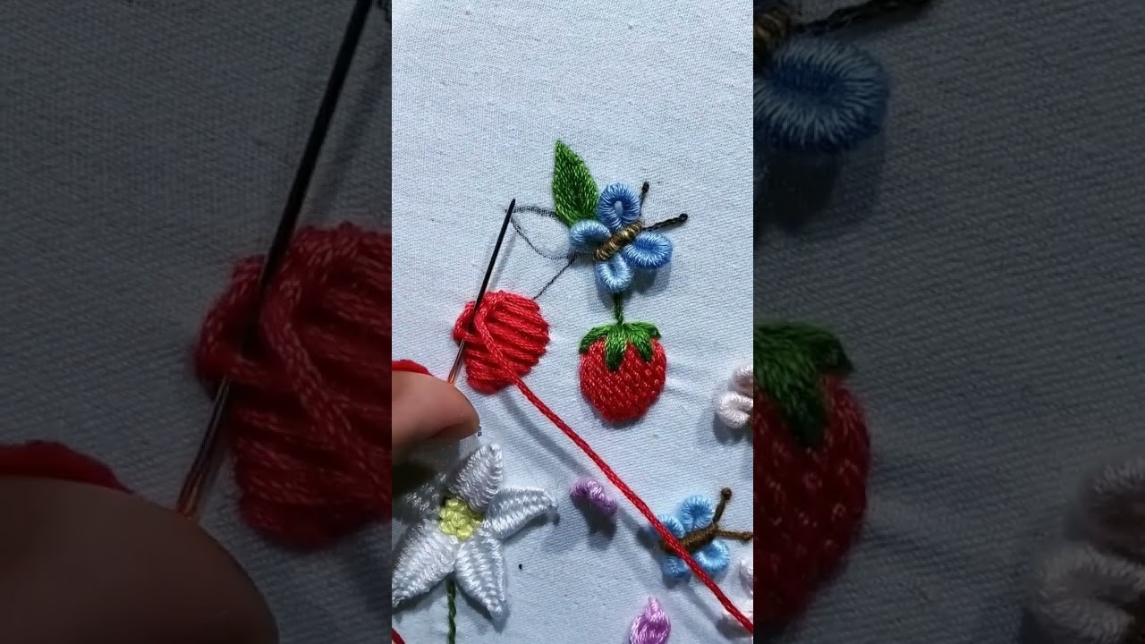 Como bordar una fresa‼️‼️‼️‼️????????