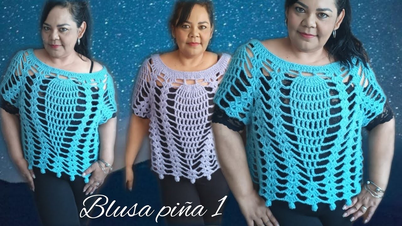Como hacer Blusa Piña ????a crochet norma parte 1 #crochet #tejidos