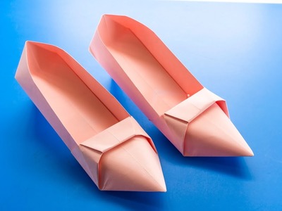 Cómo hacer zapatos de papel - Manualidades con papel - origami