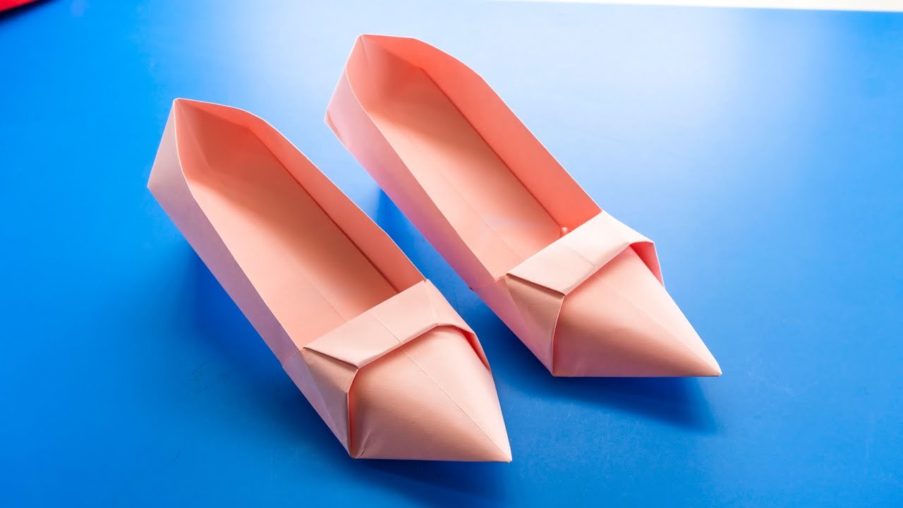 Cómo hacer zapatos de papel - Manualidades con papel - origami