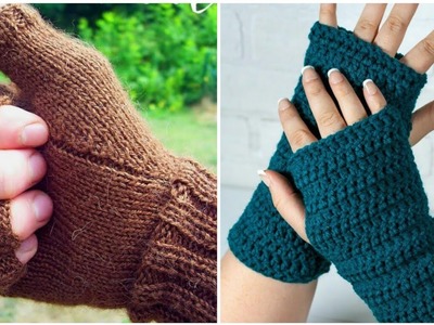 Ideas fantásticas para damas de patrones de guantes sin dedos de ganchillo