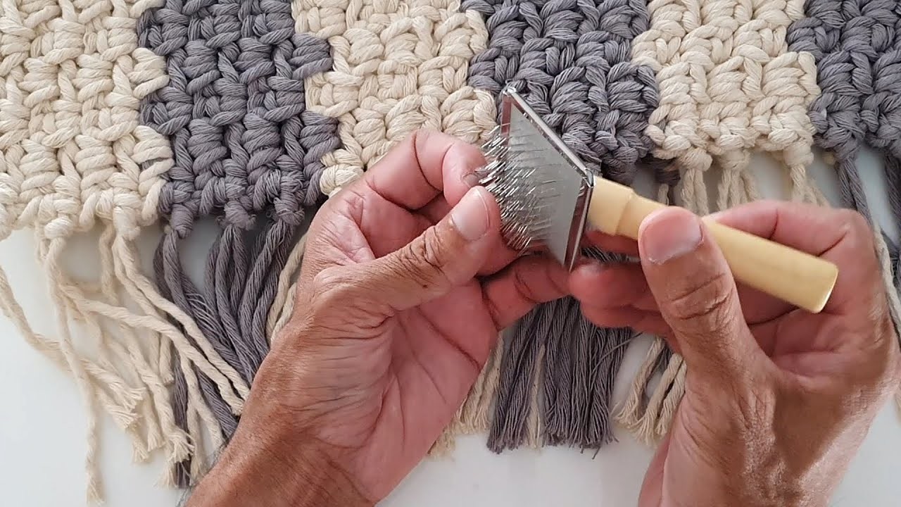 Tassel relâmpago - Como fazer franja de crochê