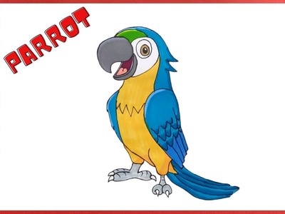 How to Draw Parrot Easy