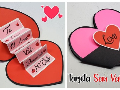 ???? Bellaaaa ✨ tarjeta plegable corazón para San Valentín????Valentine's day Card making????TARJETA MI NOVIO