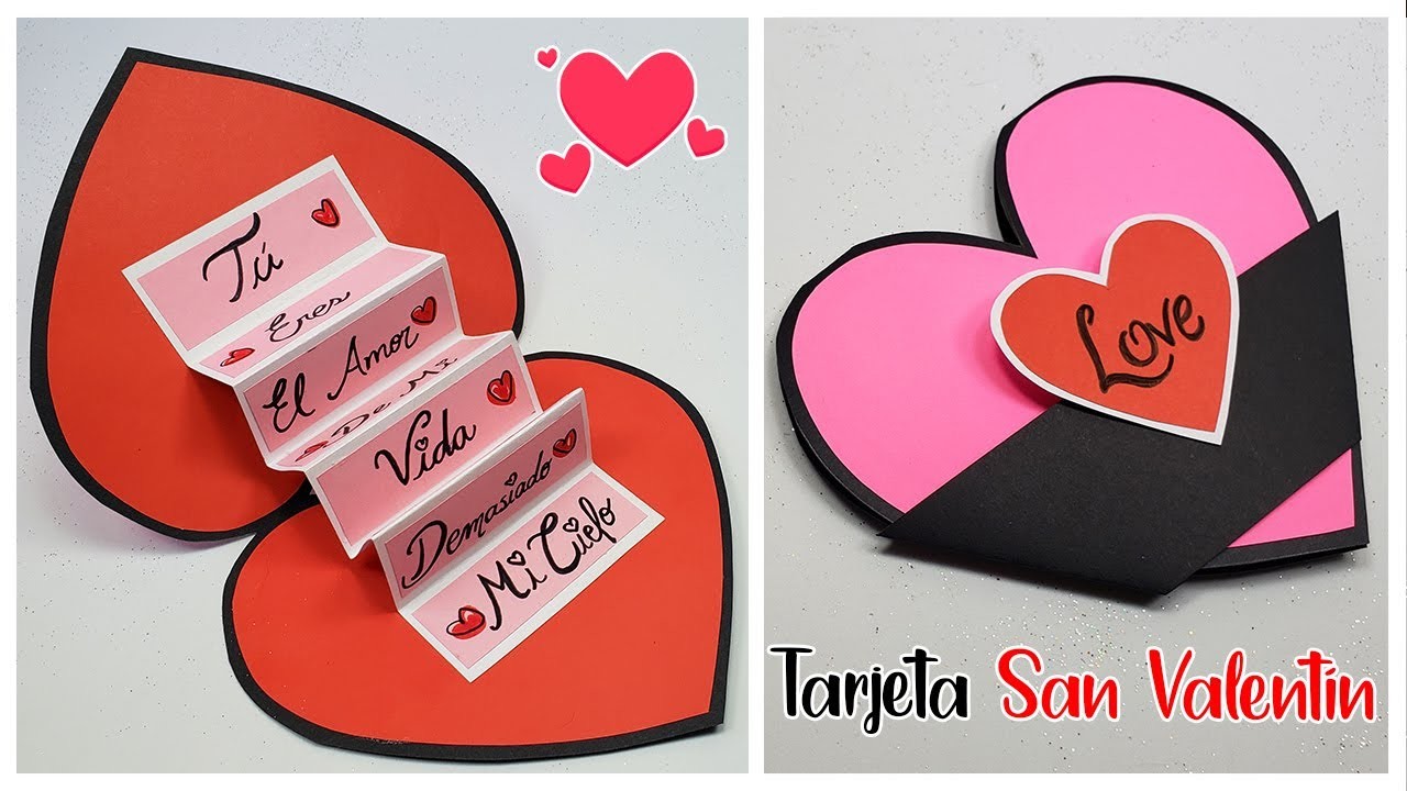 ???? Bellaaaa ✨ tarjeta plegable corazón para San Valentín????Valentine's day Card making????TARJETA MI NOVIO