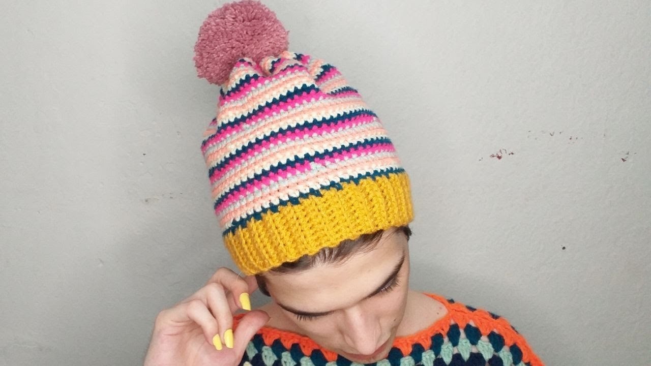 Gorro en Medio Punto a Crochet - Paso a Paso