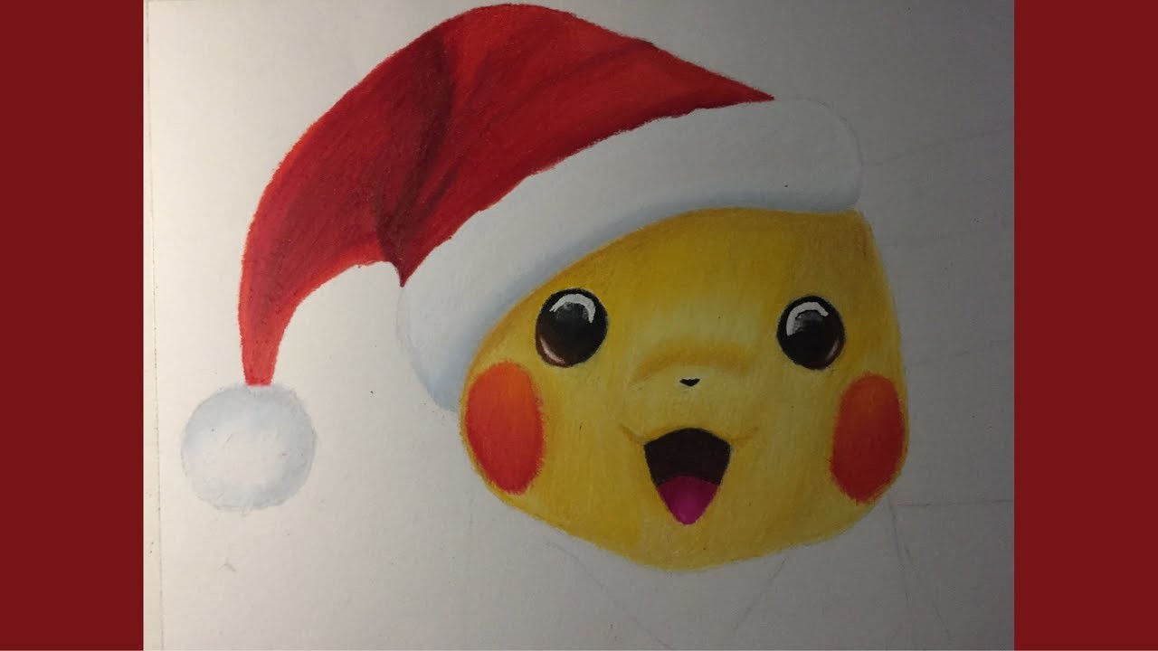 Pikachu speed drawing (Especial navidad)