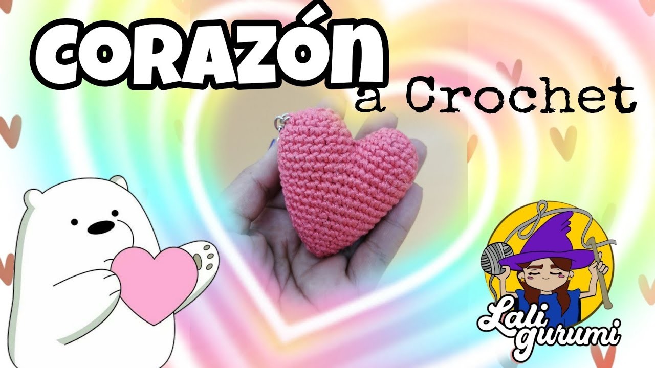 Corazón fácil a crochet ganchillo
