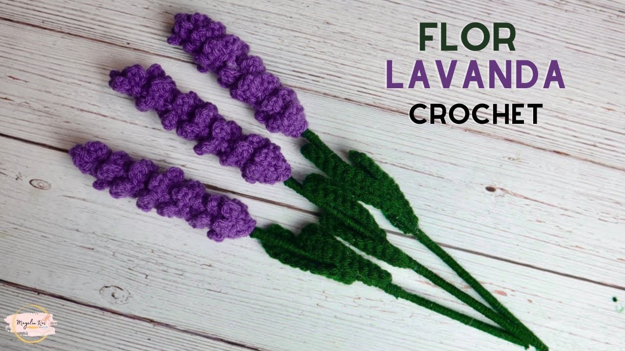 Flor Lavanda a Crochet Fácil de Tejer????Mayelin Ros