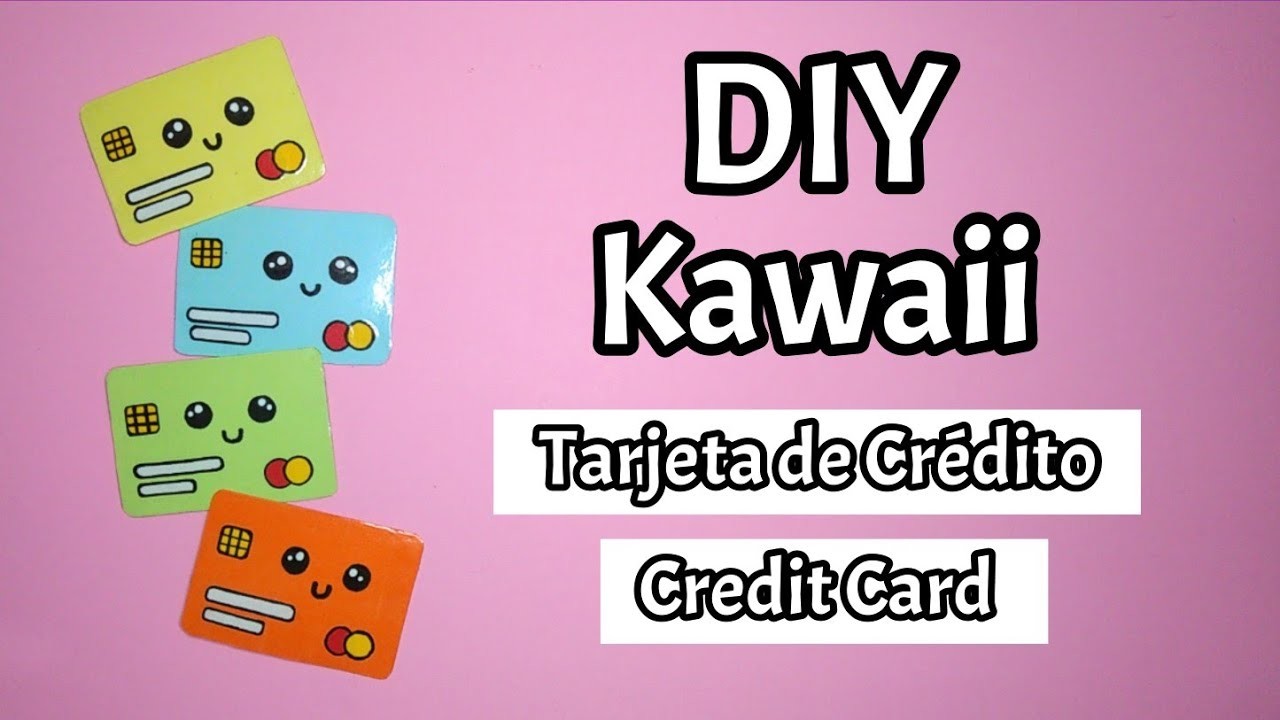 Paper Credit Card | Kawaii | Tarjeta de Crédito de papel |