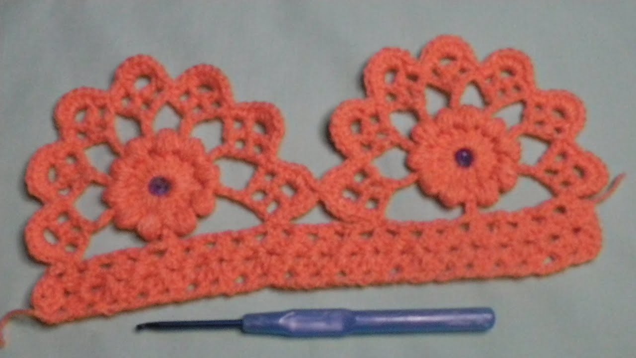 Puntilla para colchas tejido a (crochet)