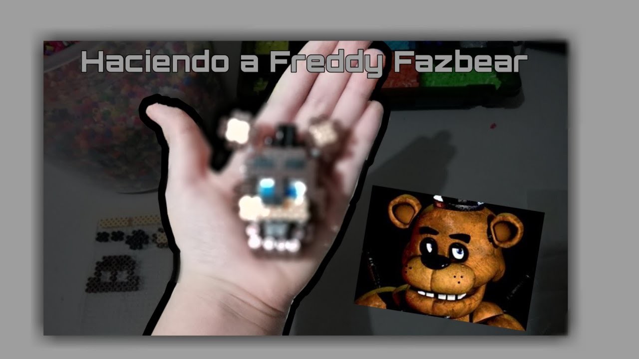 Haciendo a Freddy con hama beads!