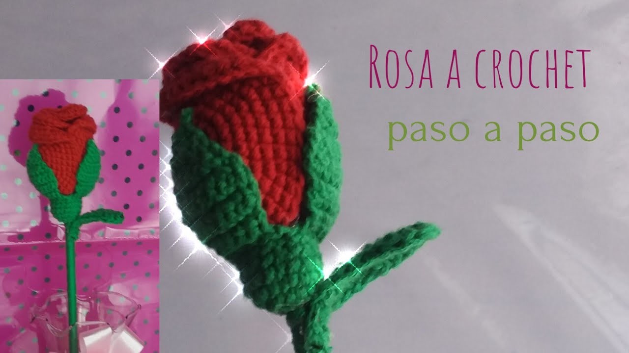 Como hacer rosas a crochet paso a paso