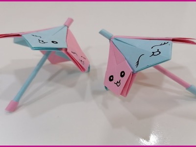 Cómo hacer un paraguas de papel fácil - Origami sombrilla