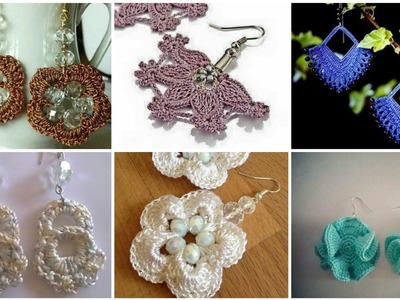 Últimas ideas de carga para damas de patrones de aretes de ganchillo.