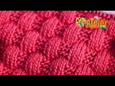 Puntada Sencilla Fácil Espectacular. Easy Knitting Stitch 2 agujas, palillos, tricot (1004)