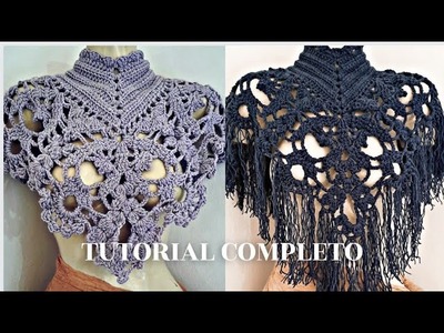 Cuello - Pechera (Peto) a Crochet -Tutorial Completo-