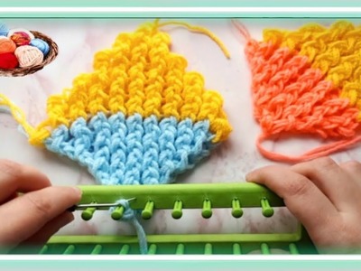 Tejido en telar - Loom knitting - فن الناسيج البارز