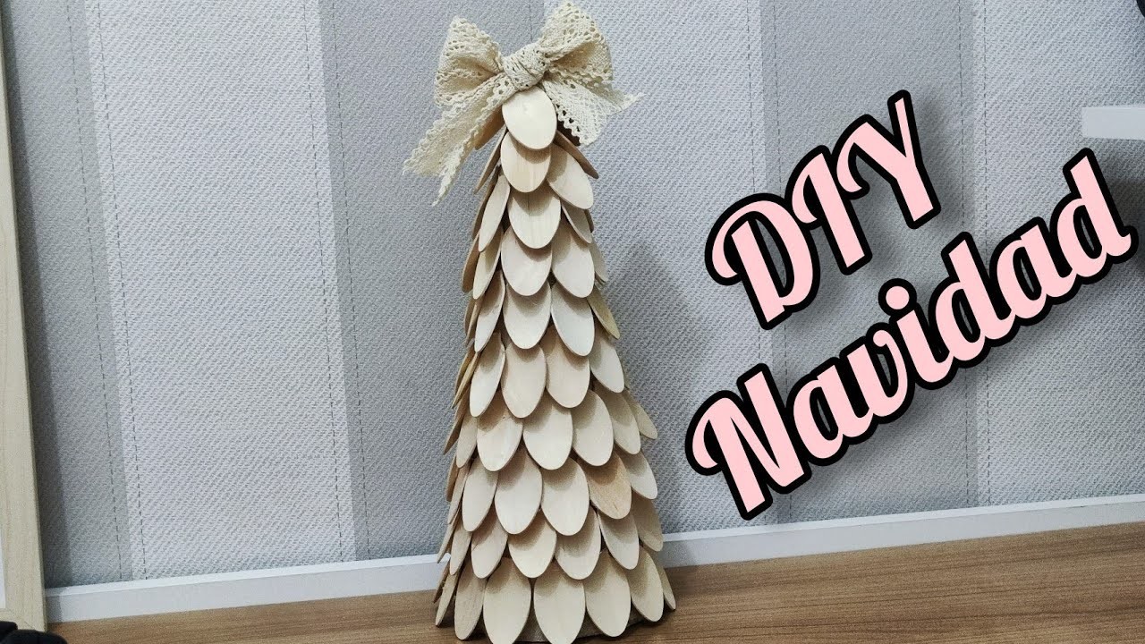 Arbolito con cucharitas de Bambú, deconavideña manualidades fáciles ????