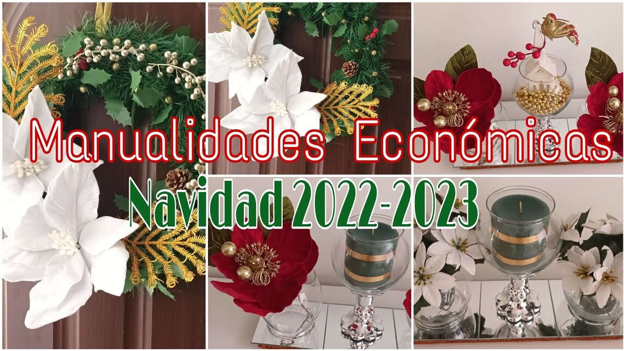 DIY. MANUALIDADES ECONÓMICAS PARA NAVIDAD 2022-2023. CENTROS DE MESA PARA NAVIDAD.