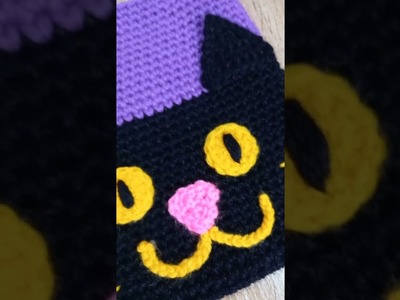 ¡¡muy buena idea !!Bolso gatito negro crochet ????‍⬛????‍⬛????????‍⬛
