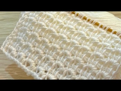 Increíble???? Ganchillo tunecino muy hermoso. Ganchillo fácil para principiantes - Crochet stitch.Diy