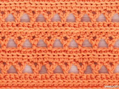 Patrón Punto Y encadenado de Crochet Ganchillo un Punto Calado Fácil, Rápido y Original