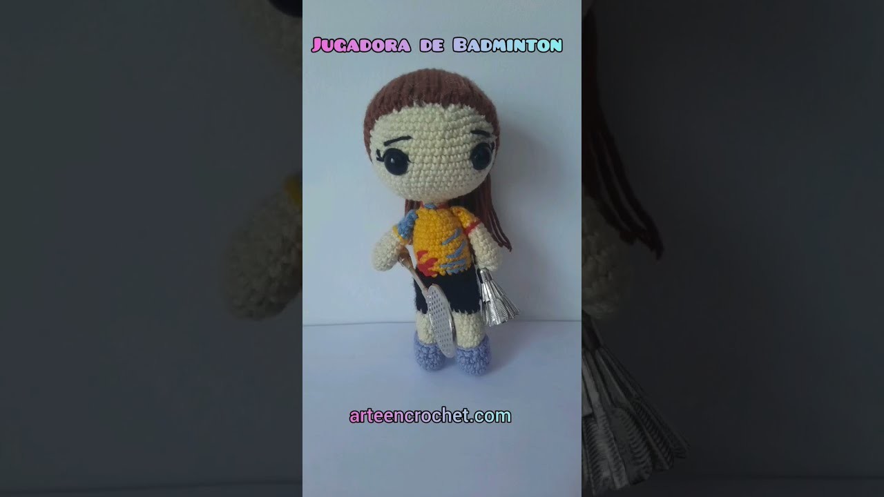 Selección Colombia amigurumi. Bádminton