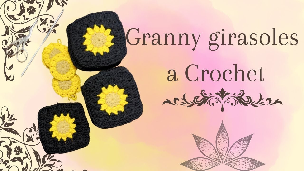 Tutorial de Crochet, granny Square pasó a paso #crochet #grannysquares #feed