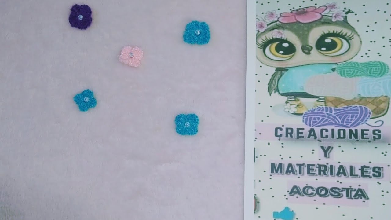 Como hacer flores crochet