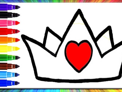 Dibuja y Colorea Una Linda Corona ???????????? Dibujos para niños, Dibujos Fáciles Paso a Paso, Fácil y Lindo