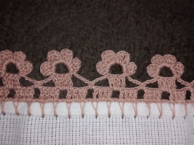 Flores en crochet para servilletas