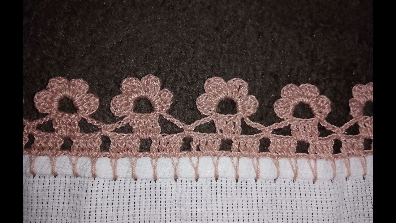 Flores en crochet para servilletas