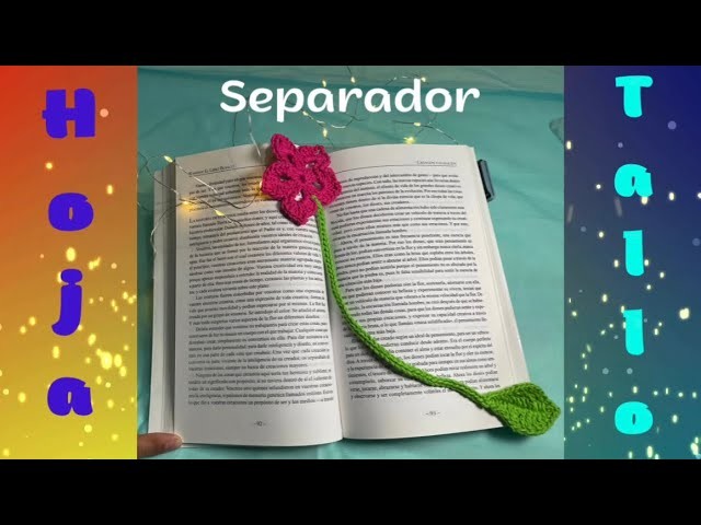 HOJA Y TALLO TEJIDO A CROCHET | SEPARADOR PARTE 2