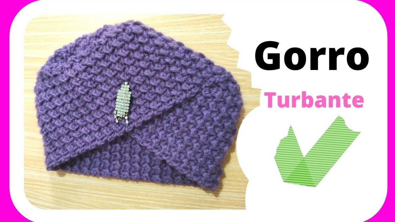 Vamos a tejer este  hermoso GORRO Turbante. #tejido #yachay