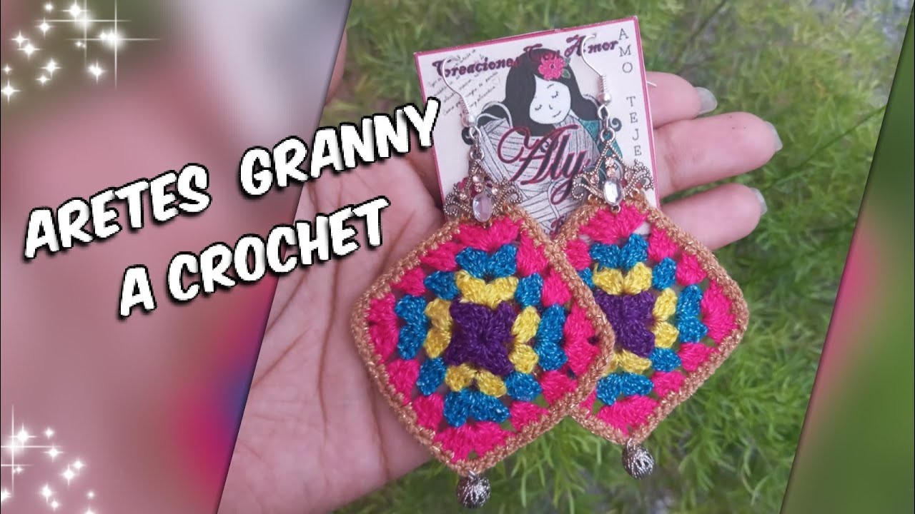 Aretes Granny a Crochet ????Aly Creaciones ????????