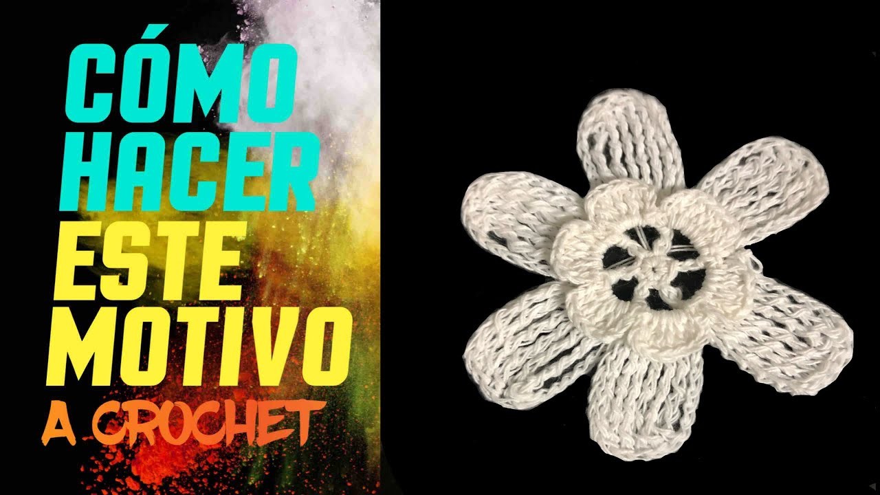 Como Hacer Paso a Paso Una Flor a Crochet | Tejidos a Crochet | Vídeo Tutorial