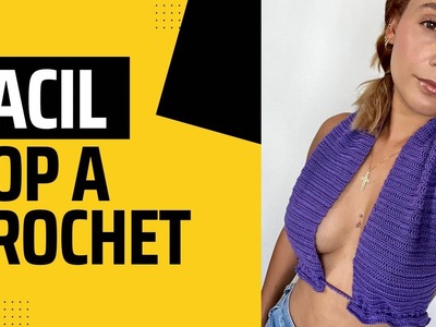 Cómo tejer un TOP a CROCHET FÁCIL y RÁPIDO | Tutorial paso a paso | Crochet Bohemio