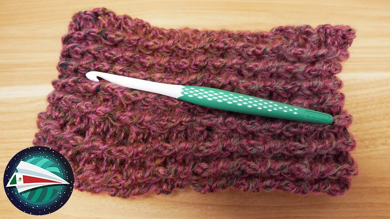 Cuello o loop en patrón de tejido de canasto | Muy sencillo y rápido para el otoño | DIY Tejido