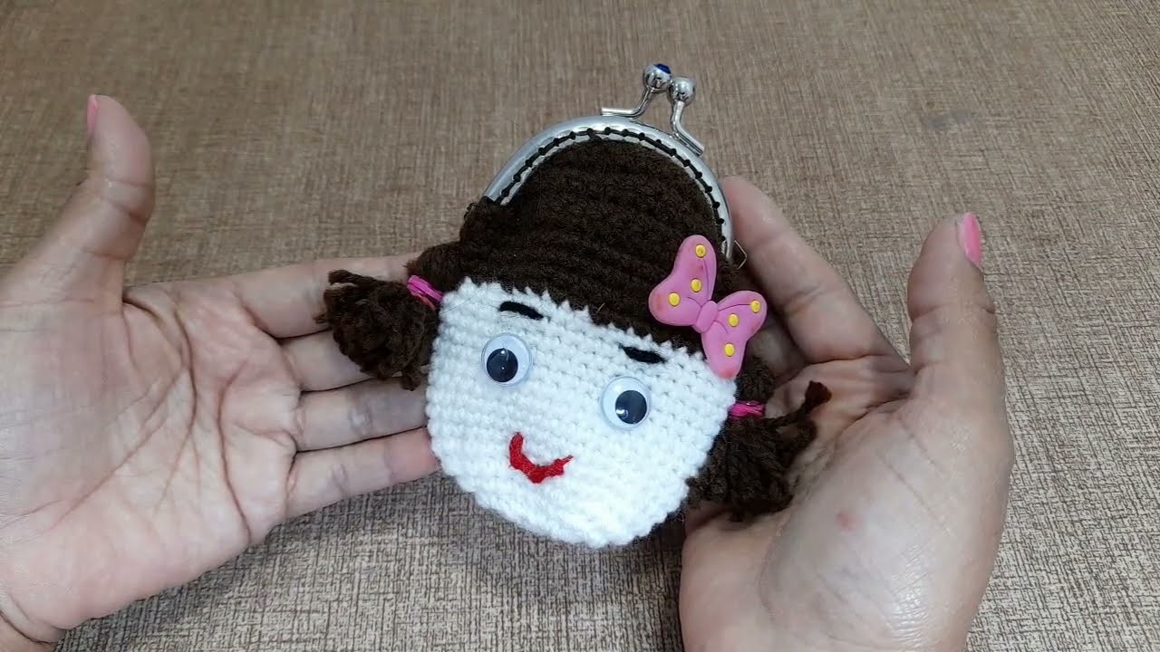 Monedero tejido a crochet muy fácil todo paso a paso.monedero de muñeca