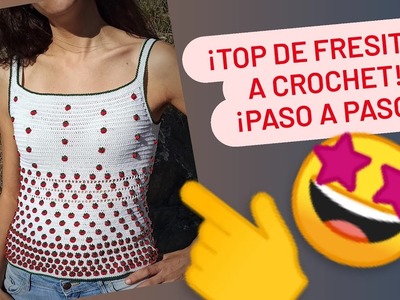 ????TOP de FRESITAS???? Camiseta de tirantes a CROCHET ¡PASO A PASO!
