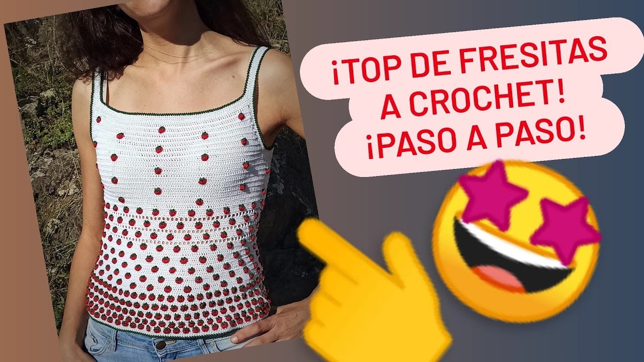 ????TOP de FRESITAS???? Camiseta de tirantes a CROCHET ¡PASO A PASO!