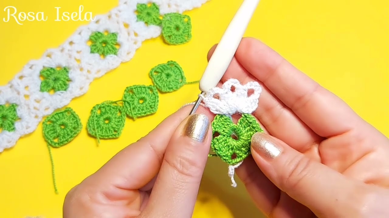 ????Uniendo Cuadros Para Vestido???????? #rosaisela #crochet