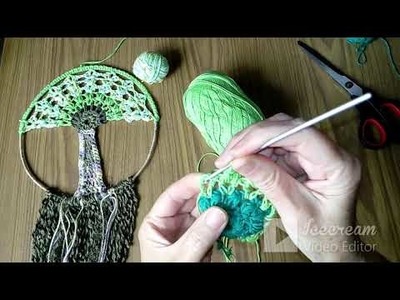 ????️ Atrapasueños ???? Nuevo Árbol de la Vida ???? Parte 1: Cómo Tejer a Crochet???? Dream catcher Tree of Life