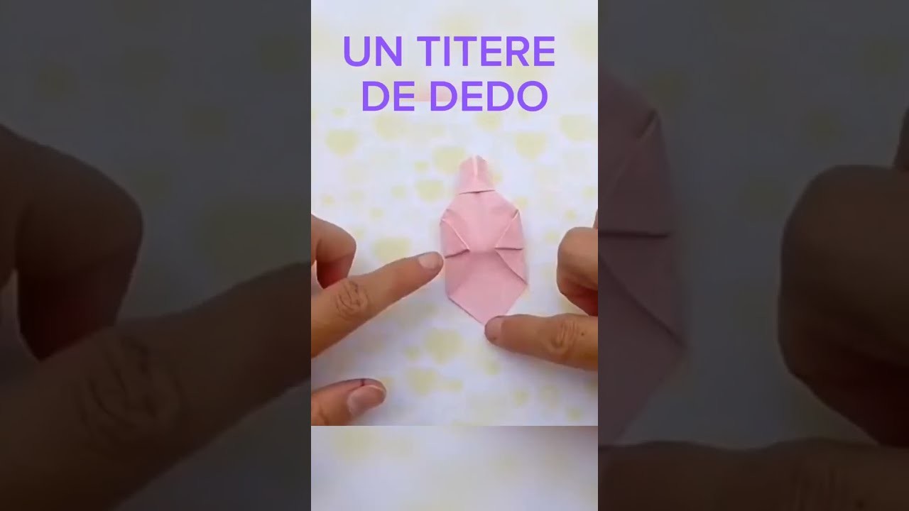 Cómo hacer un TITERE de dedo paso a paso #origami #manualidades #shorts